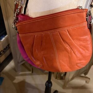 Coach Orange and Pink Crossbody Bags